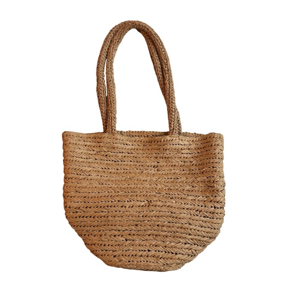 NWT J. Crew Malta Handwoven Straw Tote CJ878 - Picture 2 of 9